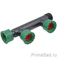 Гребенка прямая на 2 клапана 1" IRRITEC