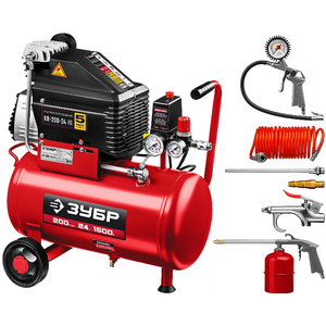 КОМПРЕССОР ВОЗДУШНЫЙ С НАБОРОМ АКСЕССУАРОВ КП-200-24 Н6 МАСТЕР