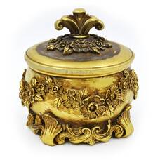 Шкатулка для украшений Золото в цветах