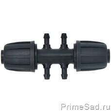 Разветвитель с зажимной гайкой 16x4мм на 4 выхода TC021604-4