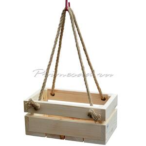 Ящик деревянный для цветов подвесной