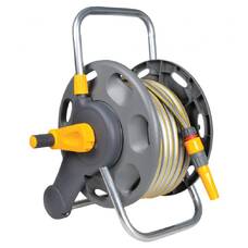 Катушка HoZelock 2471 со шлангом 1/2" 25 м, коннекторами и наконечником для шланга