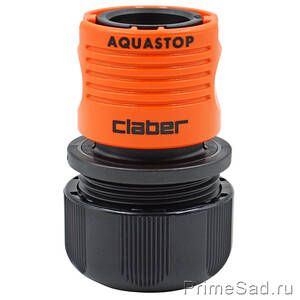 Соединительная муфта 3/4" c системой аквастоп Claber 8605