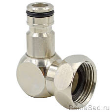 Адаптер латунный угловой с гайкой Platinum RAIN