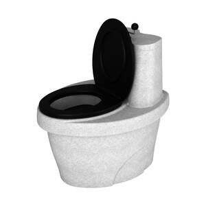 Туалет торфяной Rostok белый гранит