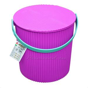Ведро-стул BAMBINI 10л фиолетовое Изумруд