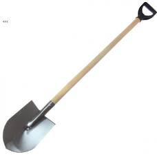 Титановая лопата штыковая Дачная 1.2 мм с ручкой