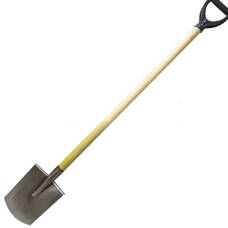 Титановая лопата прямая Траншейная с ручкой 2.0 мм