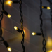 Уличная гирлянда с теплым светом (черная) большая - 3 м Уличная гирлянда с теплым светом (черная) большая - 3 м
